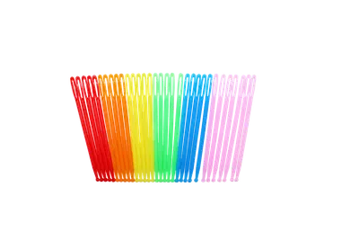 Set de 32 de ace colorate din plastic, 7 cm