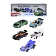 Majorette Set 5 Masinute Metalice Porsche 2 Modele Exclusive Scara 1 la 64