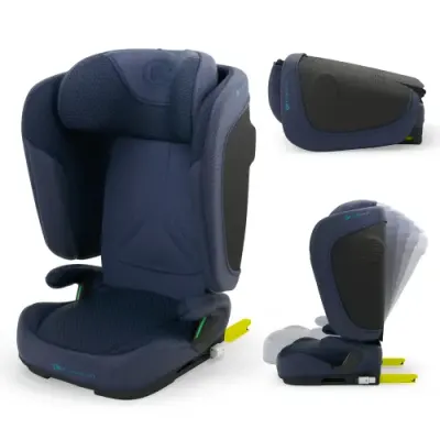 Scaun auto Kinderkraft Unity 2 i-Size, 100–150 cm, 15 - 36kg, R129 i-Size, Albastru