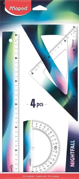 Set de trasare Maped Nightfall - 4 piese