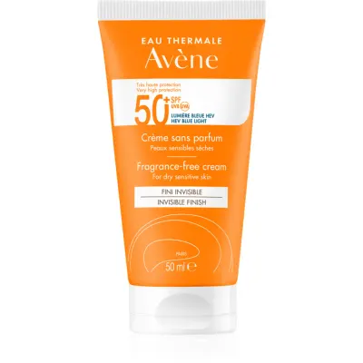 Avène Sun Fragrance-Free Cream cremă pentru plaja fara parfum SPF 50+ 50 ml