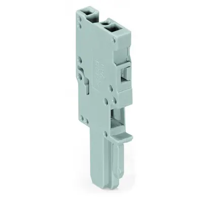1-conductor female plug; 4 mm²; 1-pole; 4,00 mm²; gray