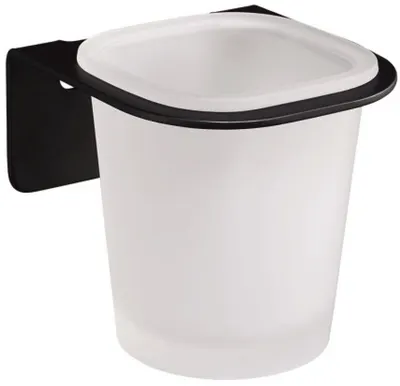 Suport pentru periuță de dinți Inter Ceramic - Eleanor, neagră