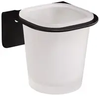 Suport pentru periuță de dinți Inter Ceramic - Eleanor, neagră