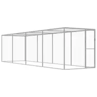 Gossi cusca pentru pisici, 6x1,5x1,5 m, otel galvanizat