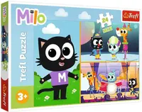 Puzzle Trefl din 24 maxi piese - Aventurile lui Milo Pisica