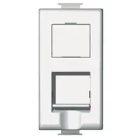 Priza date RJ45 CAT5E 1M Matix Bticino AM5979C5E, alb