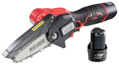 Mașină de tuns iarba fără fir Raider - 12V, 4'', 2 x 2Ah, 100 mm, cu încărcător și geantă