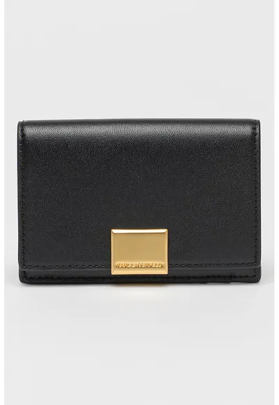 Portcart de piele Forever - Negru