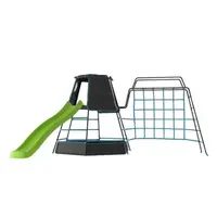 Set TP Explorer cu cadru de catarare metalic, monkey bridge si tobogan