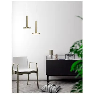 Lampa suspendata PALENCIA Alama aurie Aluminiu & Acrylic LED 11 Wat 230 Volt 414.2Lm 3000K IP20