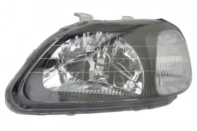 Far fata Stanga (H4, manual, fara motoras, culoare insert: negru, culoare semnalizator: alb) potrivit HONDA CIVIC VI -10.98