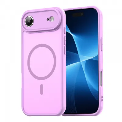 Husa MagSafe pentru Apple iPhone 17 Air, Techsuit, HaloFrost II, Roz