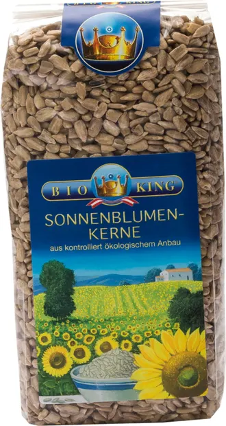 Semințe de floarea-soarelui bio, decojite, 500 g, Bio King