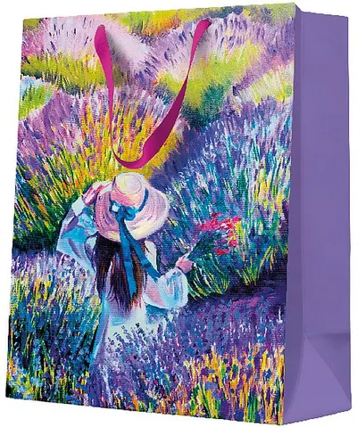 Punguță cadou Paw - Lavender Sunset, 26.5 x 33.5 x 13 cm