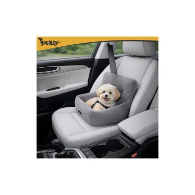 Scaun auto pentru caini, marime S, centura fixare, lavabil, 44x35x30 cm