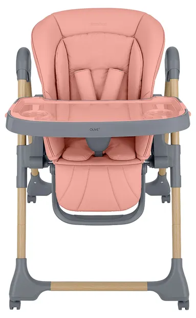 Scaun de masă KikkaBoo - Olive 2, Pink