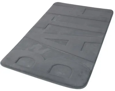 Covoraș de baie Inter Ceramic - Coral fleece, 50 x 70 cm, gri