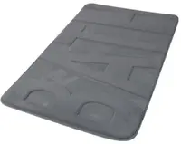 Covoraș de baie Inter Ceramic - Coral fleece, 50 x 70 cm, gri