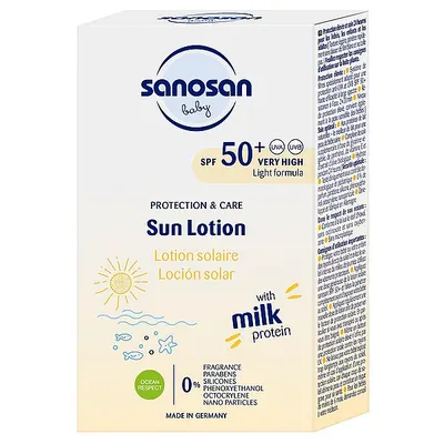 Lotiune pentru copii cu protectie solara SPF50+, Sanosan | 100 ml