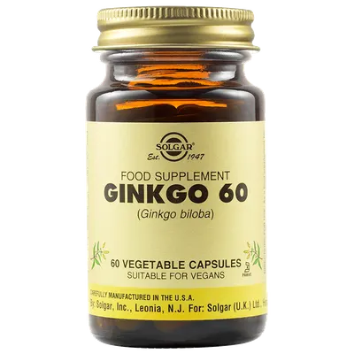 Ginkgo Biloba 60, 60 capsule, Solgar