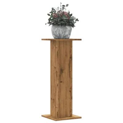 Gossi suporturi de plante, 2 buc., stejar artizanal, 30x30x80cm, lemn