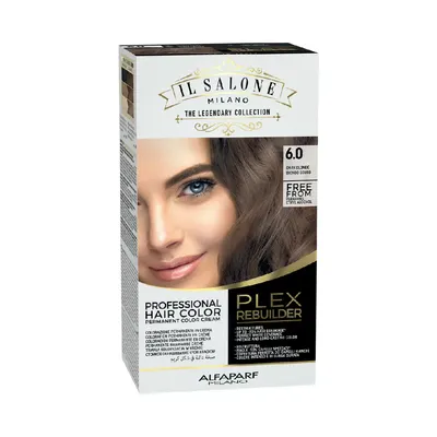 Vopsea permanenta Il Salone Plex Rebuilder Nr. 6.0 Dark Blonde, 100ml, Alfaparf Milano Professional