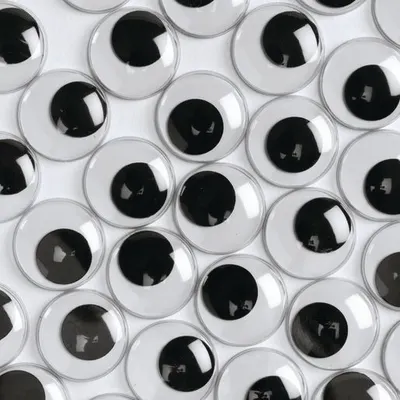 Set 100 ochi mobili mari, diametru 22 mm