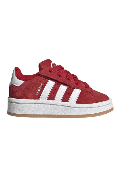 Pantofi sport Campus 00s din piele intoarsa - Coral/Alb optic/Rosu vermillion
