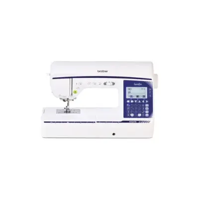 Masina de cusut si quilting Brother Innov-is NV1850Q, 232 cusaturi integrate, Ecran LCD, 5 fonturi monograme, Tastatura cu senzor, Senzor ICAPS, Control electronic viteza, Lumina LED (Alb)