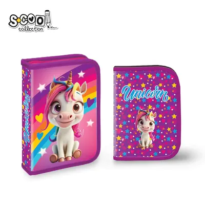 Penar neechipat, 1 fermoar, 2 extensii, unicorn, S-COOL