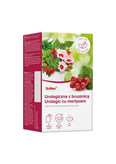 Dr. Max Ceai urologic cu merisoare, 20 plicuri