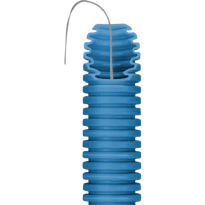 Tub flexibil cu rezistenta Medie - cu autostingere - diametru32MM - cu sonda tragatoare - BLUE