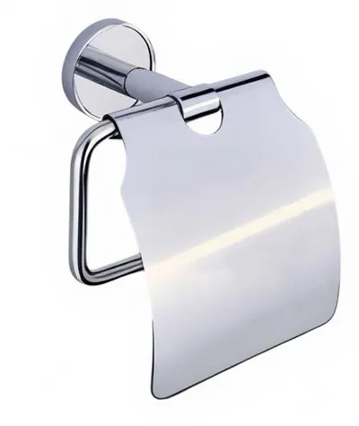 Suport pentru hârtie igienică Inter Ceramic - Lusso, cu capac, Chrome
