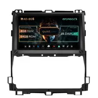 Navigatie 2K Toyota Prado J120 (2002-2010), Android, S-Quadcore 4GB RAM + 64GB ROM, 9.5 Inch - AD-BGS90042K+AD-BGRKIT084