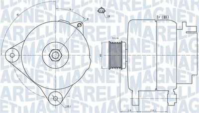 Alternator (14v, 120a) Potrivit Renault Clio Iii, Fluence, Laguna Iii, Megane, Megane Ii, Megane Iii, Modus 1.4-1.6lpg 12.04