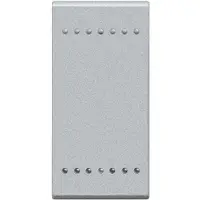 Tasta pentru intrerupator basculant 1 modul Bticino Living Light NT4915N, argintiu