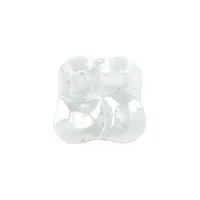 Farfurie pentru servire din sticlă ø 28,5 cm cu model de Crăciun Frosty Flakes – Dakls