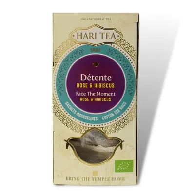 Ceai face the moment - trandafiri si hibiscus bio 10dz x 2g 20g Hari Tea