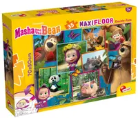 Puzzle cu două fețe Lisciani pentru colorare 35 de piese - Masha