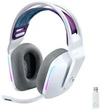 Căști gaming Logitech - G733, wireless, albe