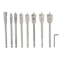 Set burghie plate pentru lemn 9 buc 10-25mm ROTOR RBP9