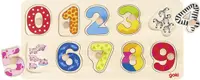 Puzzle din lemn Goki - Invata sa numeri