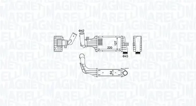 Intercooler potrivit OPEL ASTRA G, ZAFIRA A 1.7D 2.0D 08.99-12.09