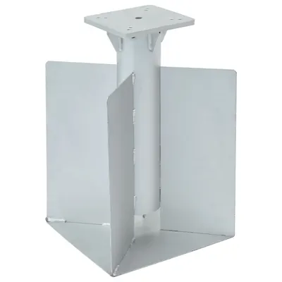 Gossi suport umbrela in pamant, argintiu, 27,5x27,5x45 cm, otel