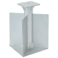 Gossi suport umbrela in pamant, argintiu, 27,5x27,5x45 cm, otel