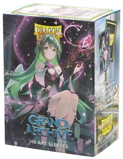 Protectori pentru cărți Dragon Shield - Matte Dual Art Sleeves Standard Size, Grand Archive: Ariel, Archangel of Natura (100 buc.)