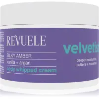 Revuele Velvetish Silky Amber Body Whipped Cream crema de corp hidratanta Vanilla + Argan 300 ml