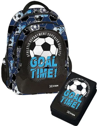 Set școlar rucsac și penar cu accesorii Graffiti Xscape - Football