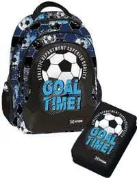 Set școlar rucsac și penar cu accesorii Graffiti Xscape - Football